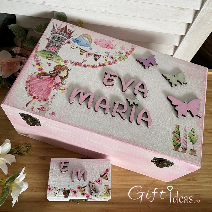 Cutie amintiri personalizata, Printesa la castel [2]