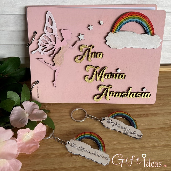 Caiet de amintiri, personalizat, Curcubeu [3]