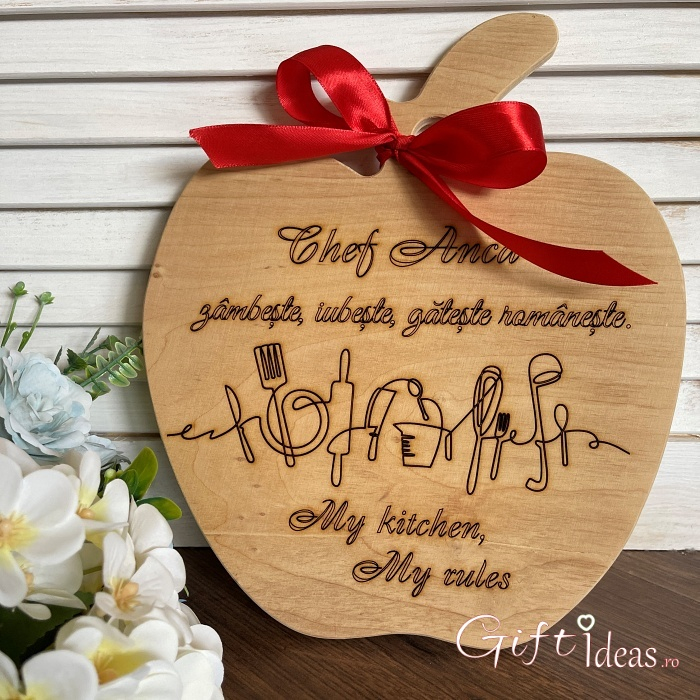 Tocator din lemn, personalizat Chef [1]