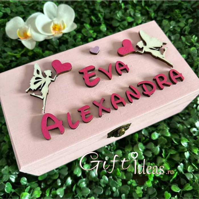 Cutie de Amintiri din Lemn Personalizată, Decorată Manual [2]