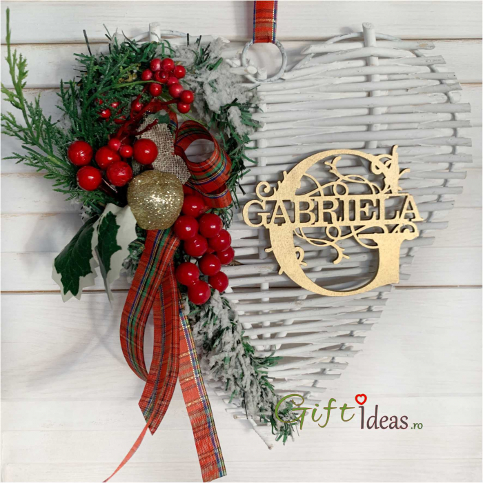 Decoratiune Craciun personalizata, Inima Casei [4]