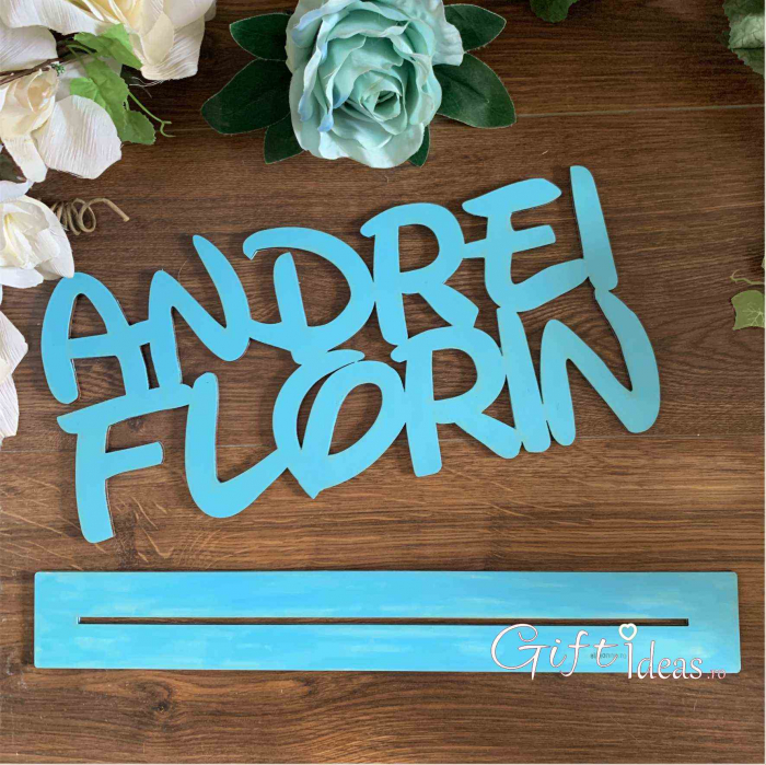 Decoratiune Nume cu suport, Blue [3]