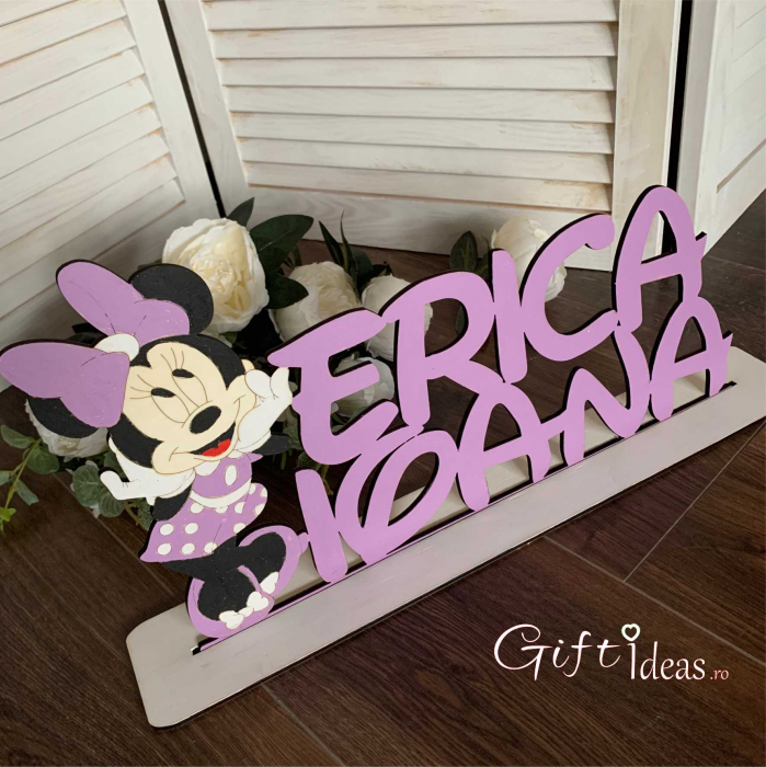 decoratiune personalizata Minnie si nume [1]