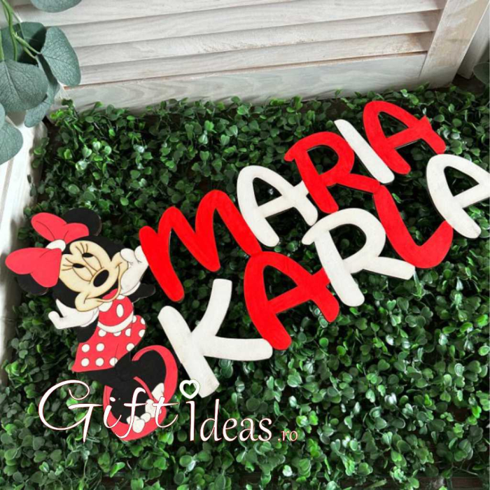 Decoratiune Minnie Mouse personalizata [3]