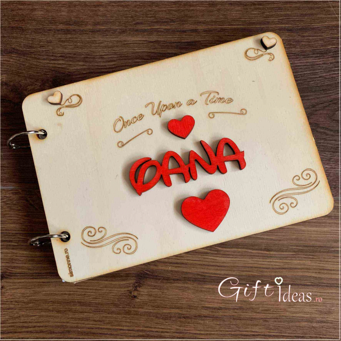 Guestbook lemn gravat nunta botez [1]