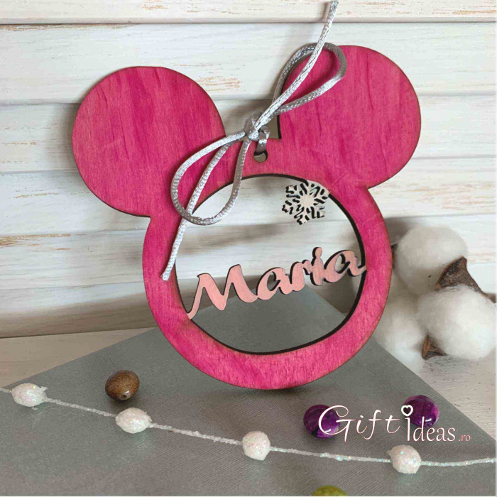 Decoratiune Glob Minnie Mouse personalizat [3]