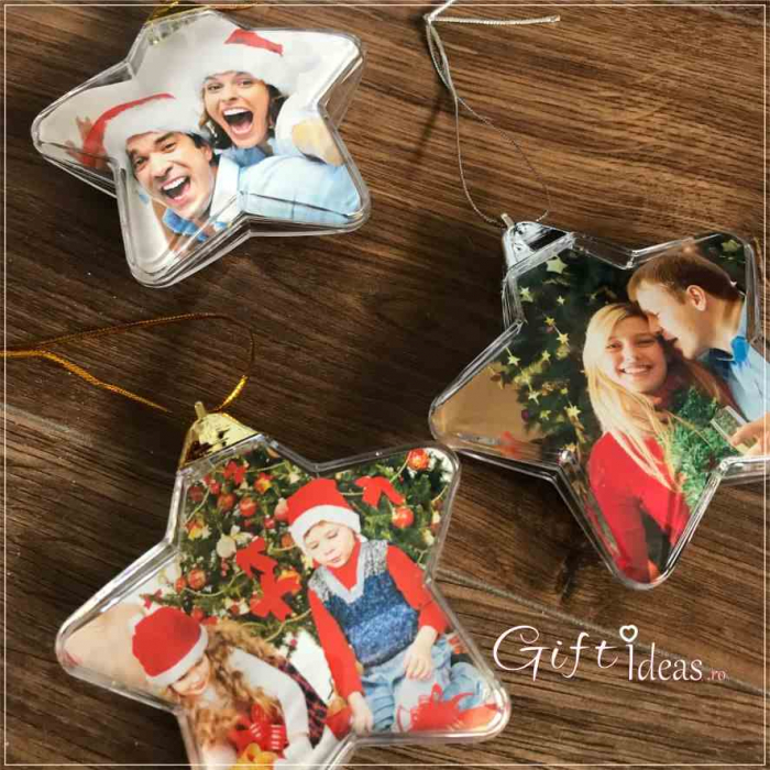 Decoratiune glob personalizabil Stea Craciun [1]