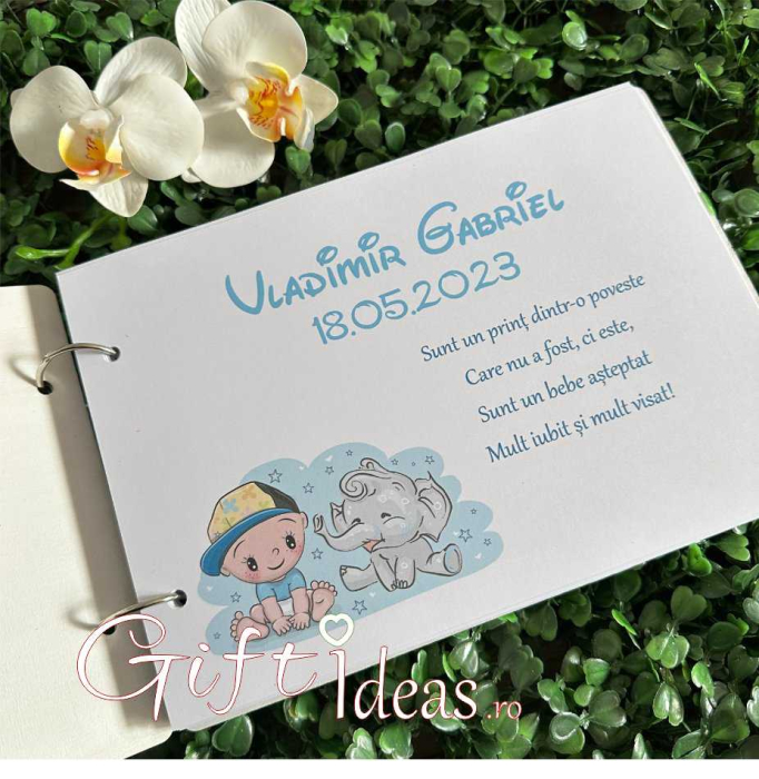 Guest Book Botez/Moț Băiețel – Format A5 Personalizat [3]