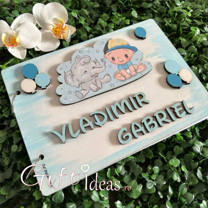 Guest Book Botez/Moț Băiețel – Format A5 Personalizat [2]