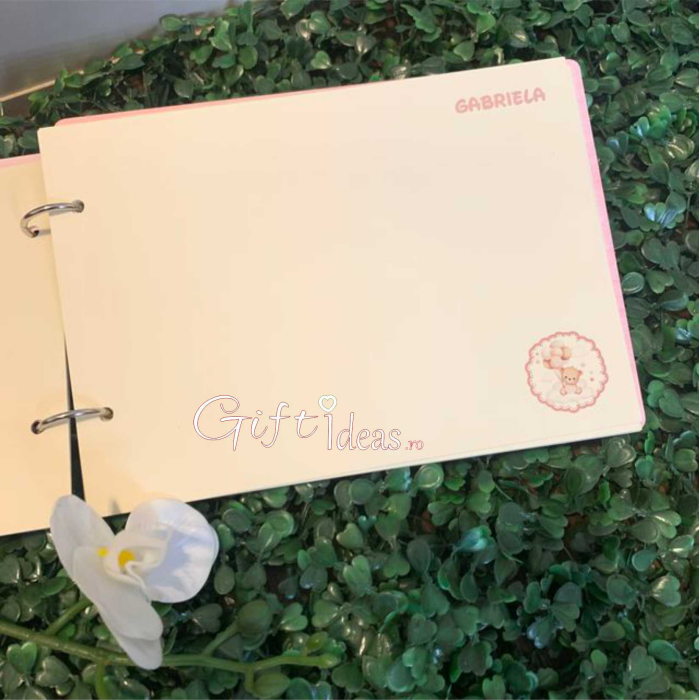 Guestbook, caiet amintiri personalizat Ursulina cu baloane [3]