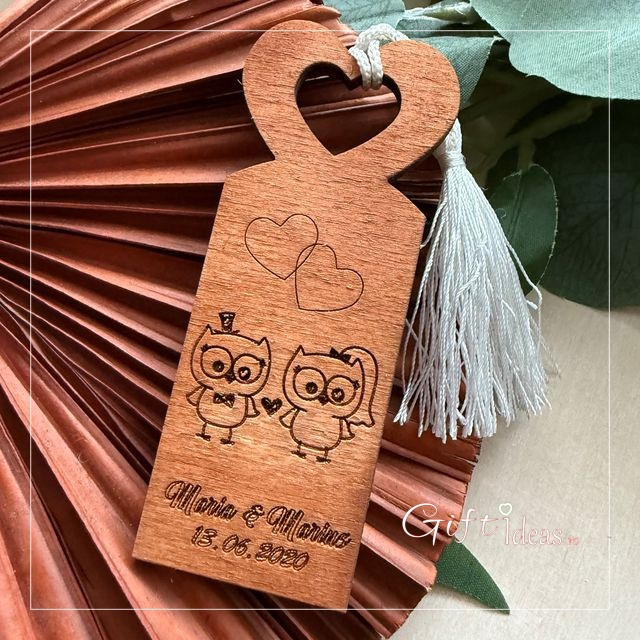 Marturie cadou Semn de carte Bufnitele Vesele [3]