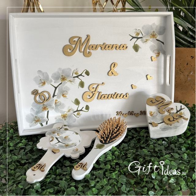 Set Gatitul Miresei, Orhidee alba [6]