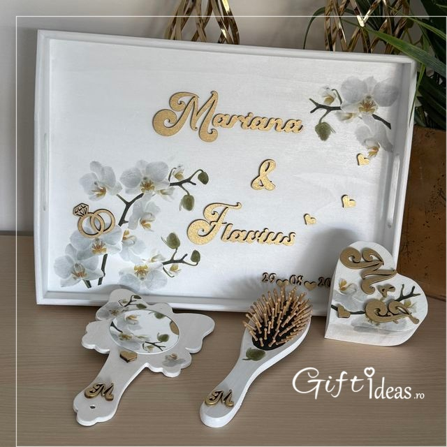 Set Gatitul Miresei, Orhidee alba [5]