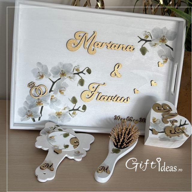 Set Gatitul Miresei, Orhidee alba [2]