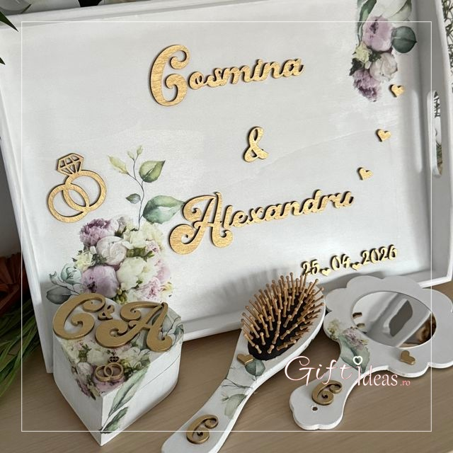 Set gatitul miresei, nunta, Romantic Roses [5]