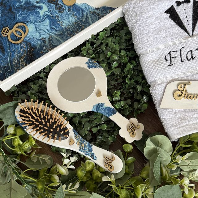 Set mixt personalizat nunta, gatit Mire Mireasa, Galazio [4]