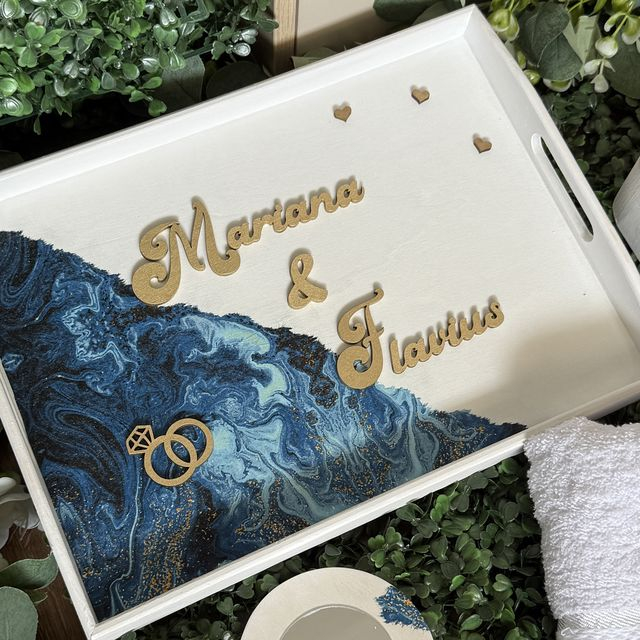 Set mixt personalizat nunta, gatit Mire Mireasa, Galazio [5]