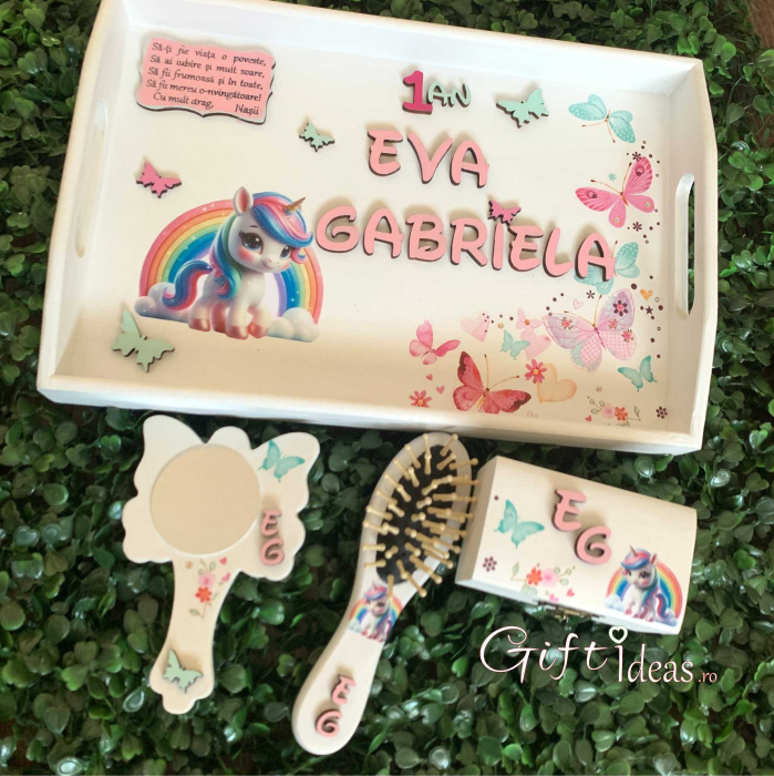 Set Personalizat Moț Turtă, Baby Unicorn [3]