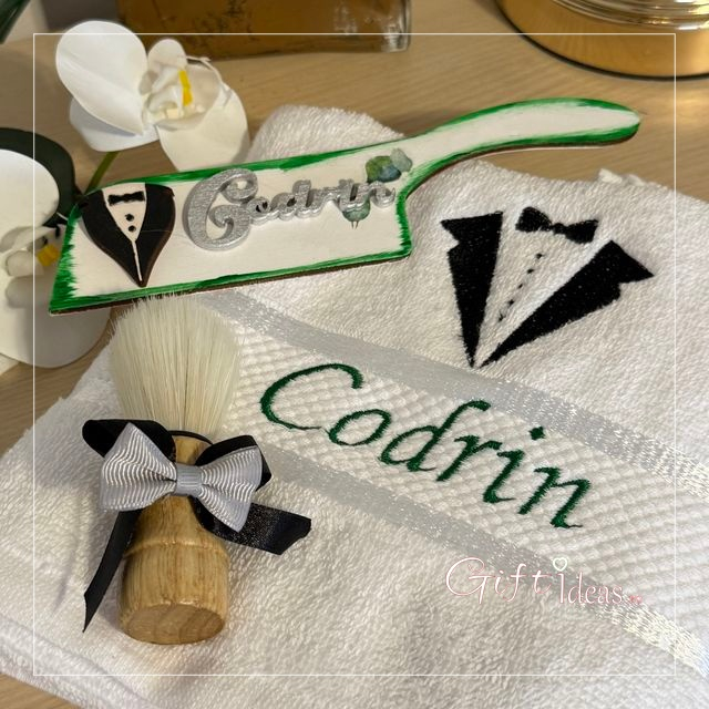 Set personalizat pentru mire, verde smarald [2]