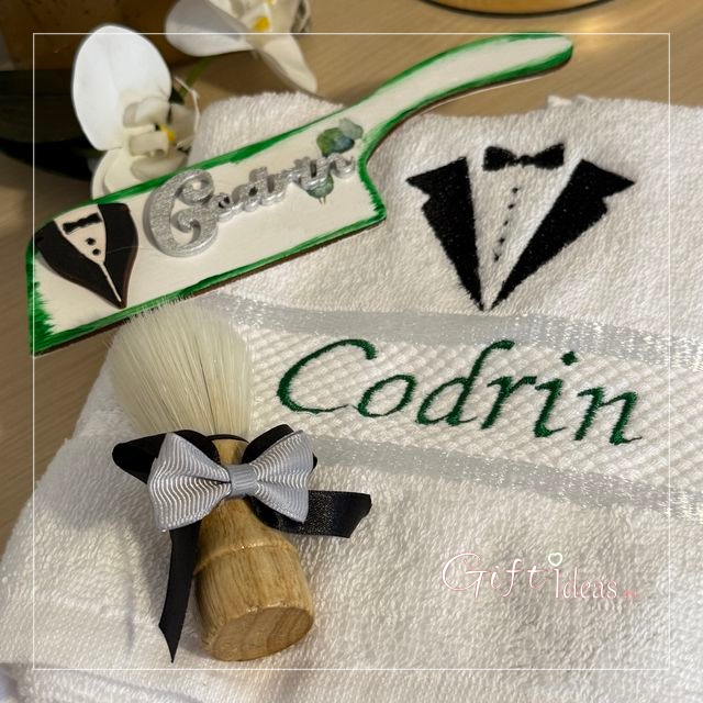 Set personalizat pentru mire, verde smarald [4]