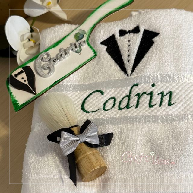 Set personalizat pentru mire, verde smarald [3]