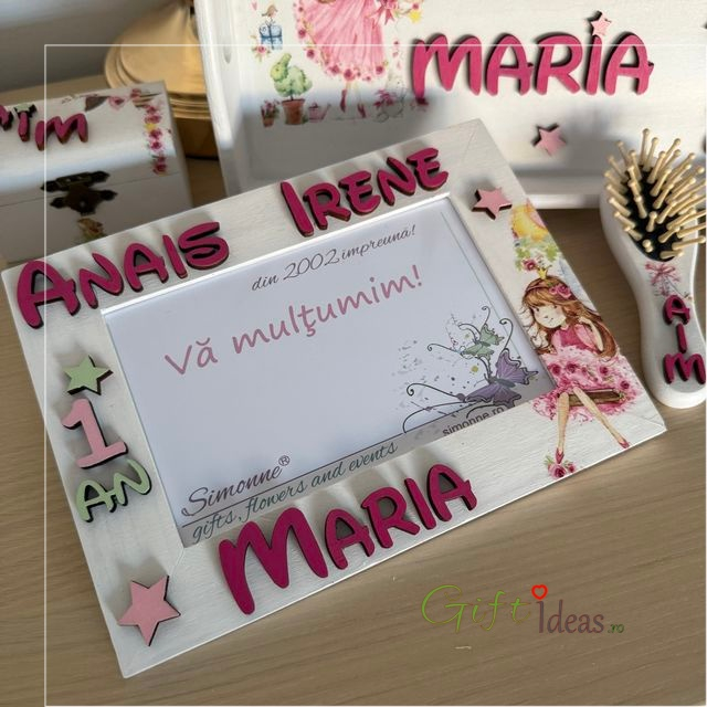 Set turta, tavita, oglinda, perie, cutiuta, rama, Princess [3]