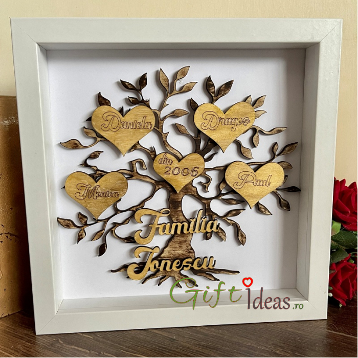 Shadow box personalizat, Copacul familiei [5]