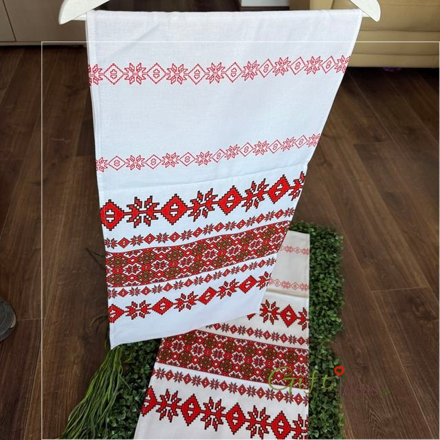 Ștergar tradițional din bumbac – decor pentru nuntă tradițională sau napron masă [3]
