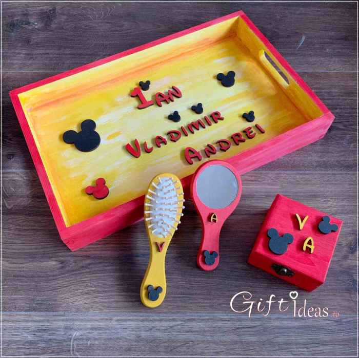 Set mot, Tavita Oglinda Perie Cutiuta Mickey Mouse [1]