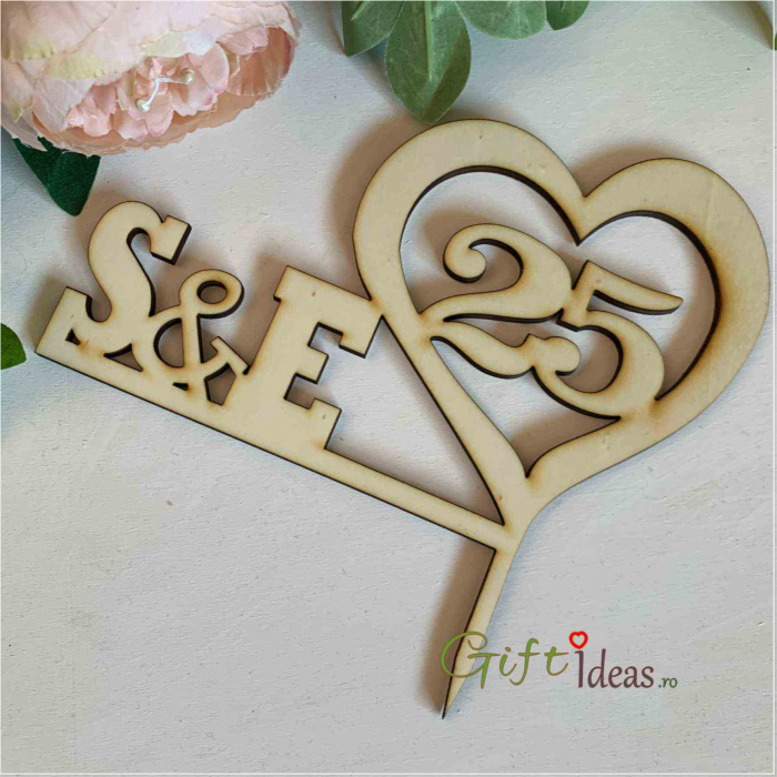 Topper personalizat inima [2]