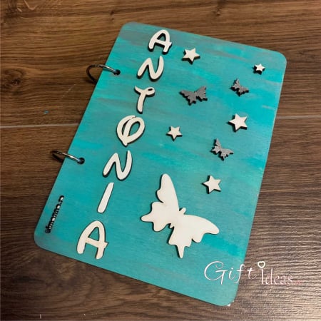 Cadouri BOTEZ - caiet de amintiri personalizat, fluturi