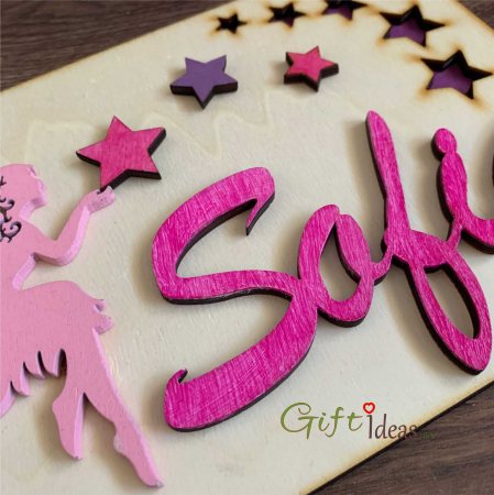 Guest book botez coperti de lemn, Fairy [1]