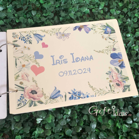 Caiet de amintiri, guestbook, Floral [2]