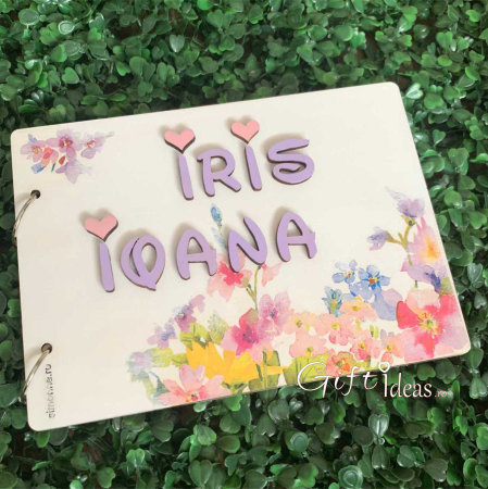 Caiet de amintiri, guestbook, Floral [1]