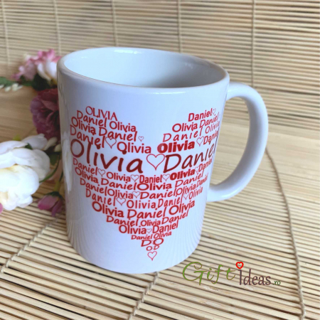 Cana personalizata cu inima Valentines Day [1]