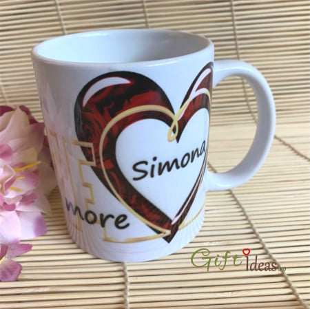 pentru EA - Cana personalizata Love you more
