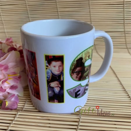 pentru EA - Cana personalizata cu nume si poze