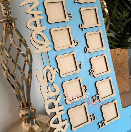 Cifra 1 aniversara cu poze, personalizata nume, Ursuletul cu baloane [2]