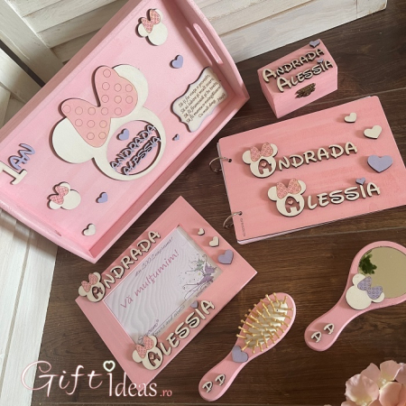 Set tavita mot turta, fetita, personalizat, Urechiuse jucause [3]