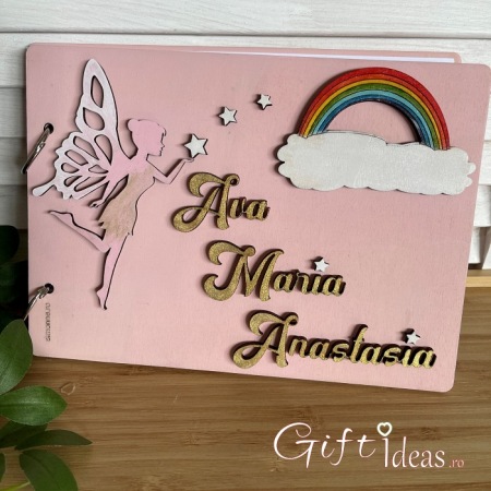 Cadouri BOTEZ - Caiet de amintiri, personalizat, Curcubeu
