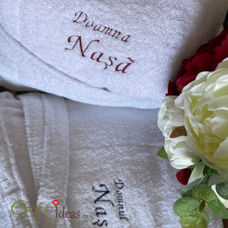 halate si prosoape - Set halate baie, personalizate, Nasi