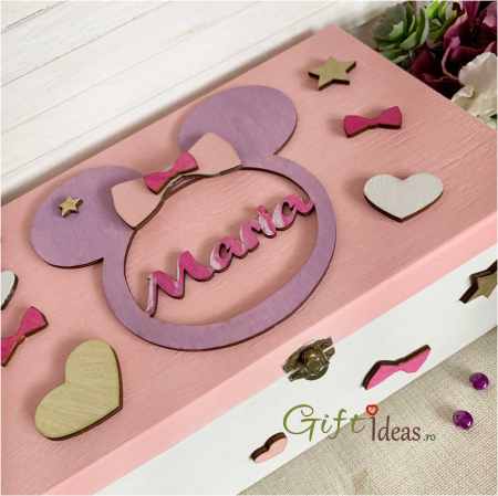 Cufar amintiri trusou botez Minnie Mouse, personalizat [1]