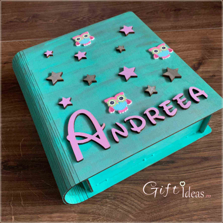 Cutie de amintiri personalizata, Bufnitel [3]