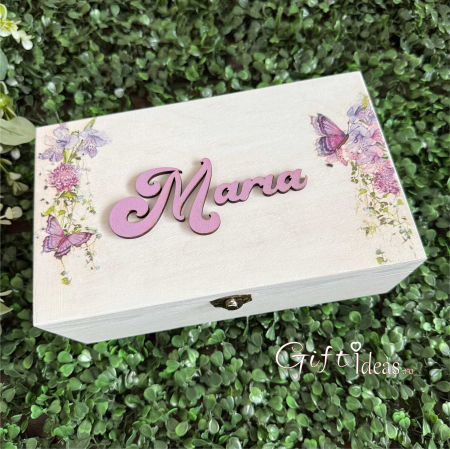 MOT TURTA - Cutie amintiri personalizata, Butterflies