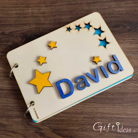 Guest book botez coperti de lemn, Little Star [1]
