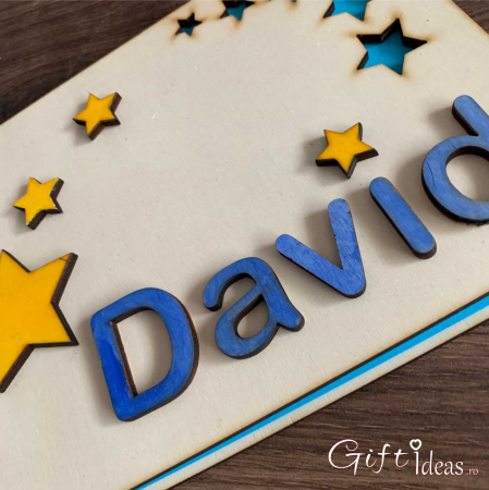 Guest book botez coperti de lemn, Little Star [2]