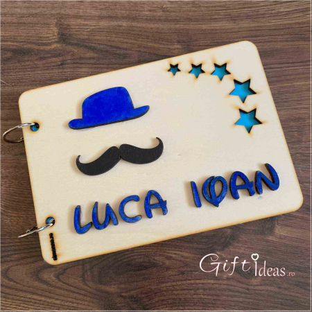 Guest book botez coperti de lemn, Little Man [2]