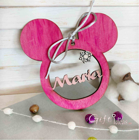 Cadouri BOTEZ - Decoratiune Glob Minnie Mouse personalizat