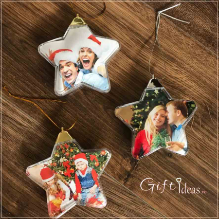 Decoratiune glob personalizabil Stea Craciun [1]