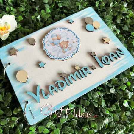 Guestbook, caiet amintiri personalizat Ursuletul cu baloane [1]